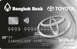ภาพบัตร Bangkok Bank Toyota Visa Platinum