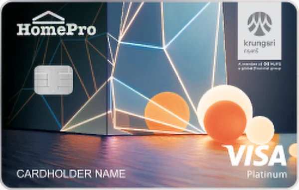 ภาพบัตร Krungsri HomePro Visa Platinum