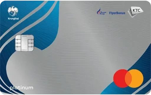 ภาพบัตร KTC Bangkok Airways Platinum Mastercard