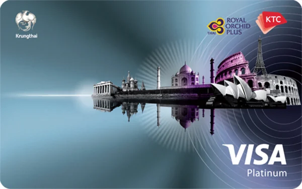 ภาพบัตร KTC Royal Orchid Plus Visa Platinum