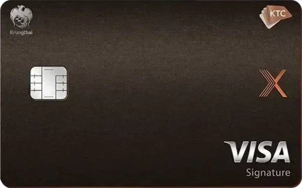 ภาพบัตร KTC X Visa Signature