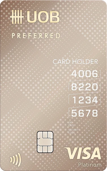 ภาพบัตร UOB Preferred Platinum