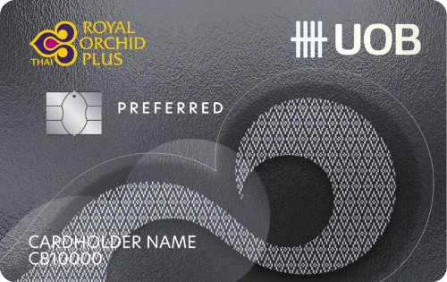 ภาพบัตร UOB Royal Orchid Plus Preferred